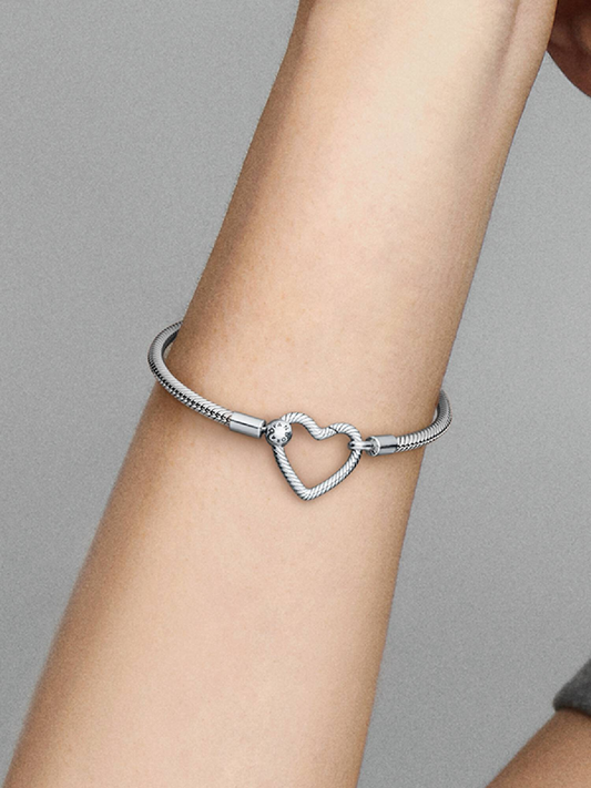 Pandora Bracciale Moments con Chiusura a Cuore Componibile